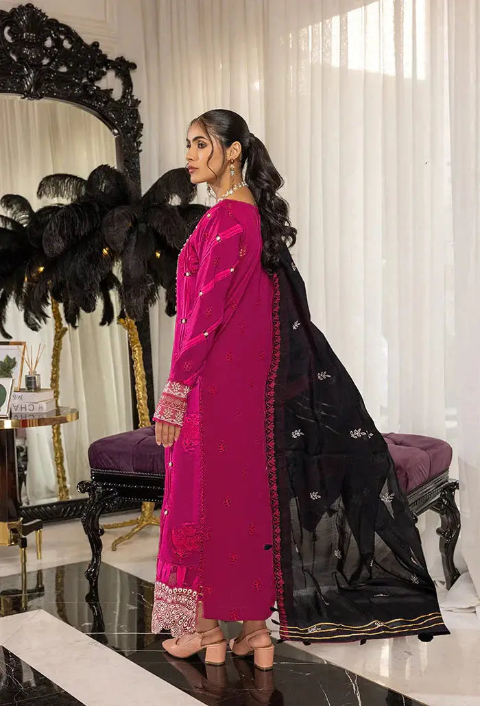 Humdum | Charlotte Chikankari Lawn | D01 - Pakistani Designer Dress - by HumDum | Type: Luxury - 100% Original at Saira Sultan
