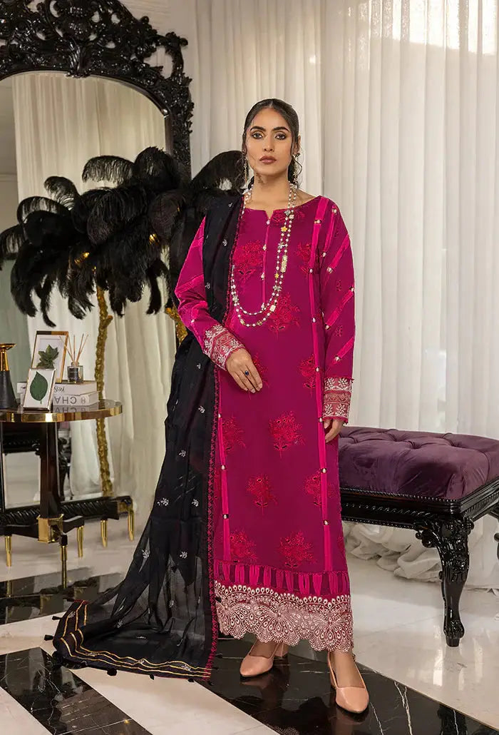 Humdum | Charlotte Chikankari Lawn | D01 - Pakistani Designer Dress - by HumDum | Type: Luxury - 100% Original at Saira Sultan