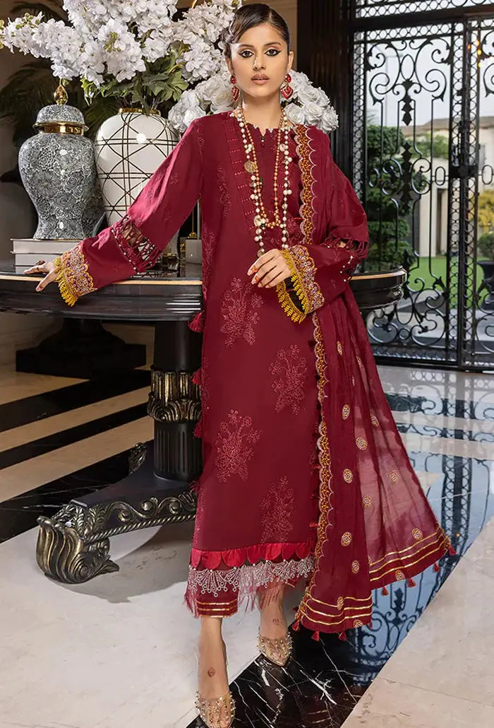 Humdum | Charlotte Chikankari Lawn | D08 - Pakistani Designer Dress - by HumDum | Type: Luxury - 100% Original at Saira Sultan