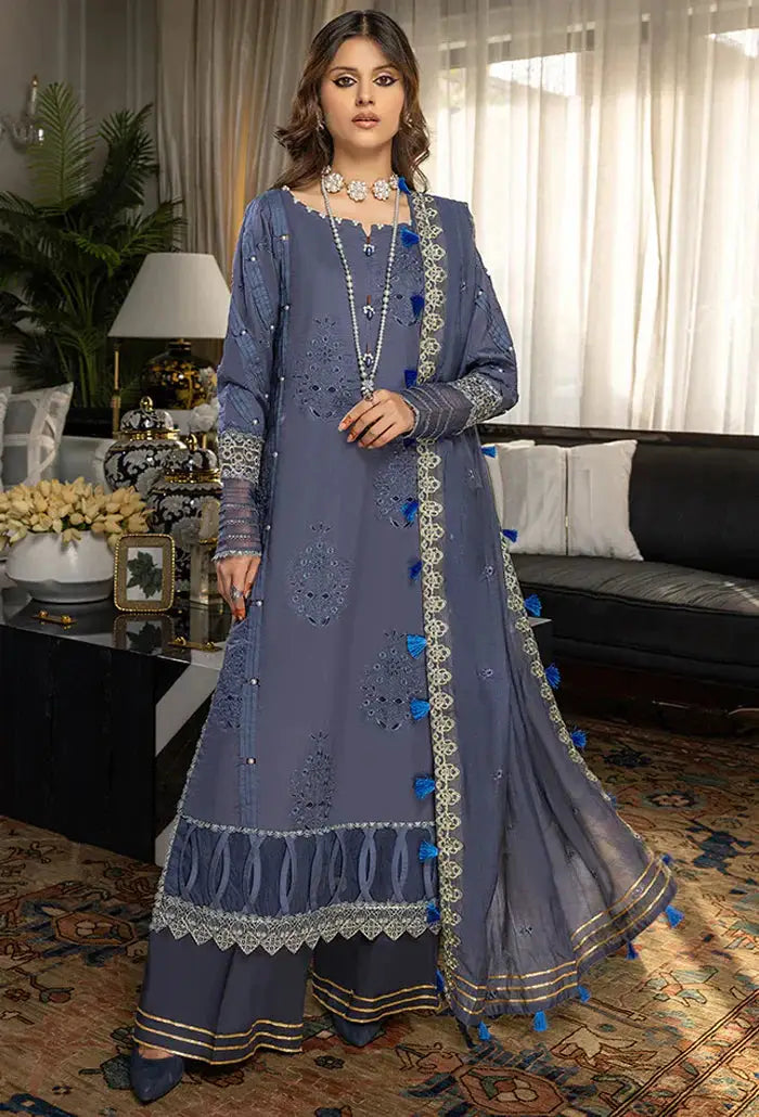 Humdum | Charlotte Chikankari Lawn | D02 - Pakistani Designer Dress - by HumDum | Type: Luxury - 100% Original at Saira Sultan