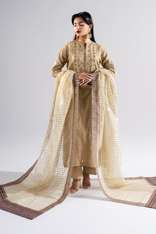 Maryum N Maria | Luna Formals | ZURI S Dull Gold Viscose Cotton
