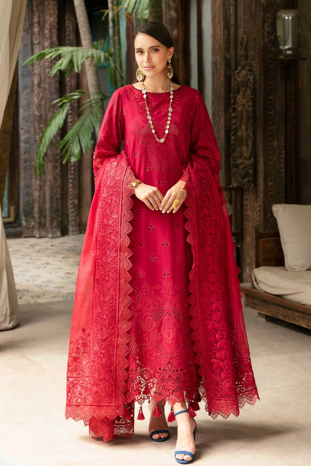 Imrozia Premium | Reve Luxury Lawn | S.L 56 Julia - Pakistani Designer Dress - by Imrozia Premium | Type: Luxury - 100% Original at Saira Sultan