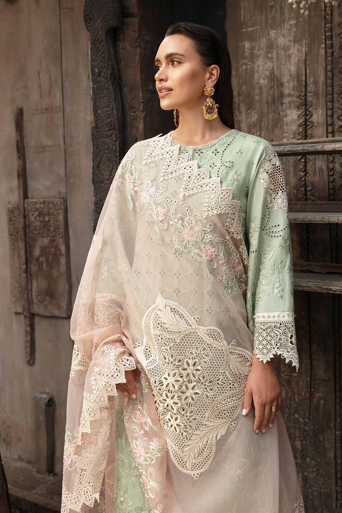 Imrozia Premium | Reve Luxury Lawn | S.L 57 ElisÃƒÂ© - Pakistani Designer Dress - by Imrozia Premium | Type: Luxury - 100% Original at Saira Sultan