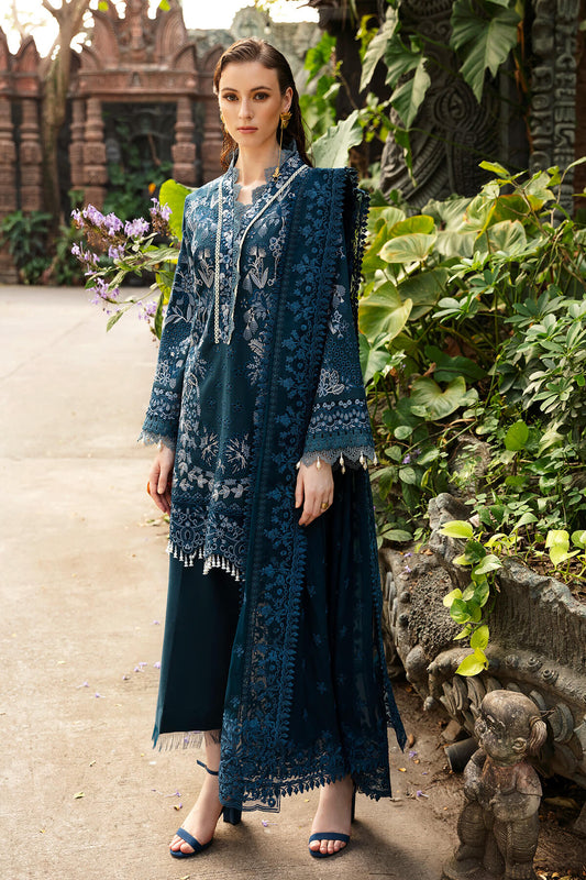 Imrozia Premium | Reve Luxury Lawn | S.L 58 Desiree - Pakistani Designer Dress - by Imrozia Premium | Type: Luxury - 100% Original at Saira Sultan