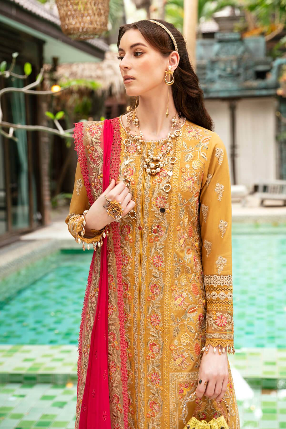 Imrozia Premium | Reve Luxury Lawn | S.L 53 Elea - Pakistani Designer Dress - by Imrozia Premium | Type: Luxury - 100% Original at Saira Sultan
