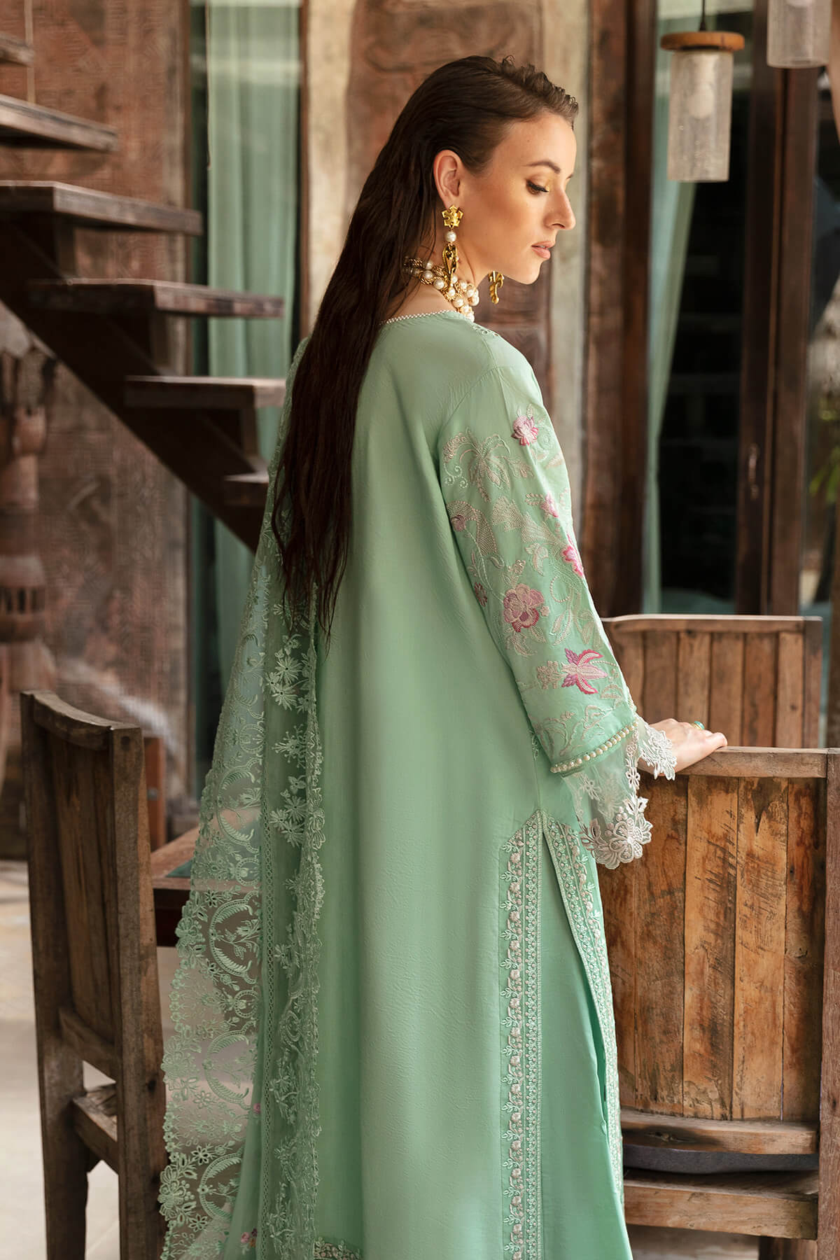 Imrozia Premium | Reve Luxury Lawn | S.L 64 Maya - Pakistani Designer Dress - by Imrozia Premium | Type: Luxury - 100% Original at Saira Sultan