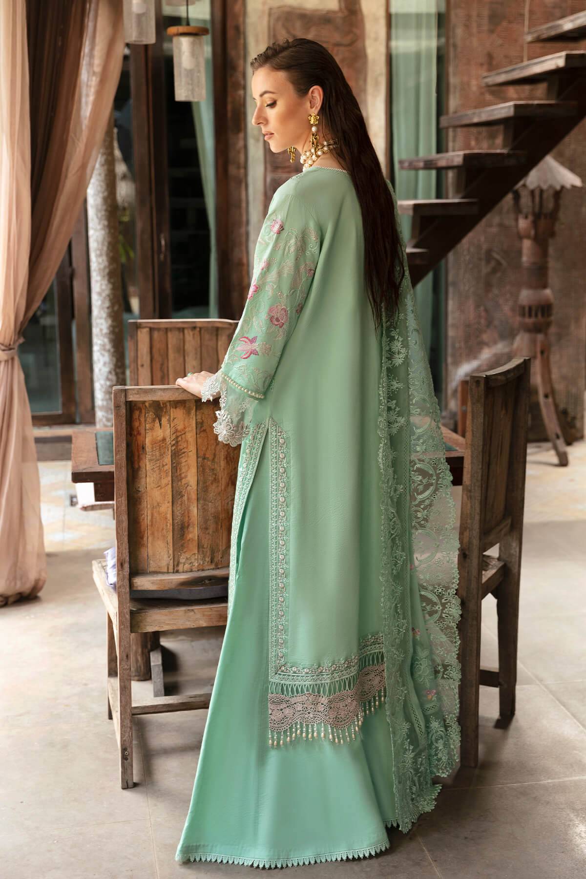 Imrozia Premium | Reve Luxury Lawn | S.L 64 Maya - Pakistani Designer Dress - by Imrozia Premium | Type: Luxury - 100% Original at Saira Sultan
