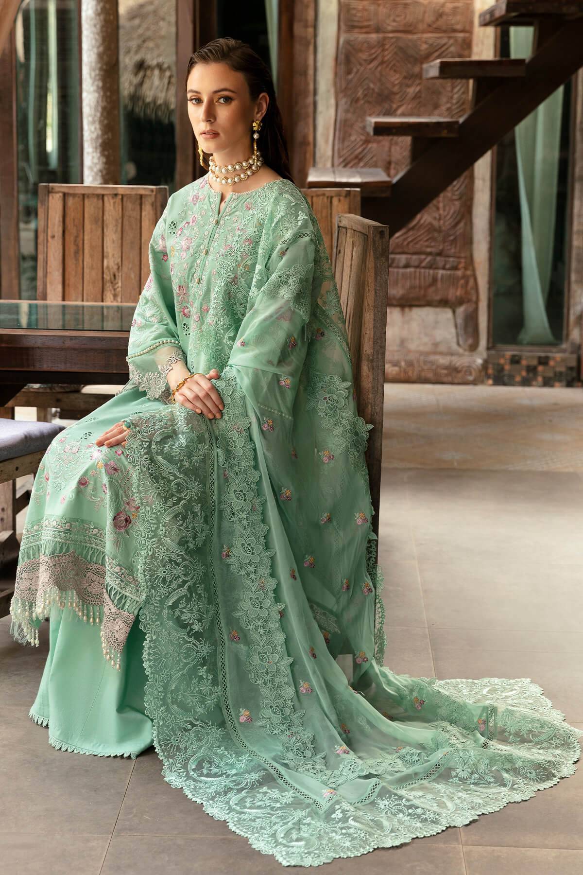 Imrozia Premium | Reve Luxury Lawn | S.L 64 Maya - Pakistani Designer Dress - by Imrozia Premium | Type: Luxury - 100% Original at Saira Sultan