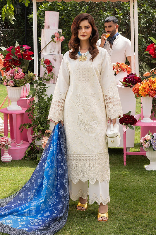 Imrozia Premium | Rang e Bahar | IP-122 AMAL XS Off White Cotton