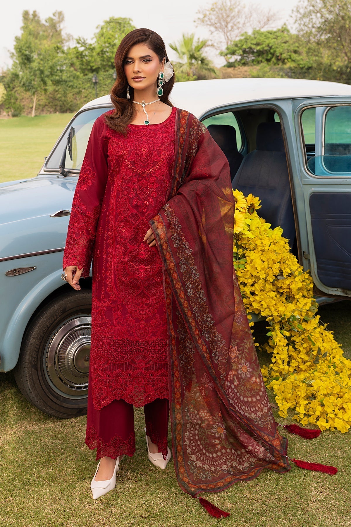 Imrozia Premium | Rang e Bahar | IP-127 ALIYAH XS Maroon Cotton