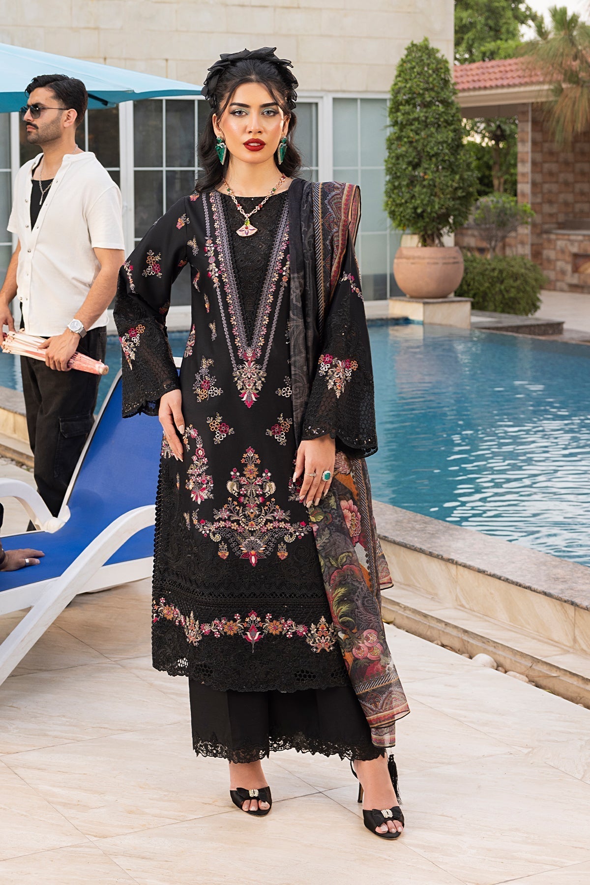 Imrozia Premium | Rang e Bahar | IP-132 HAZEL XS Black Cotton