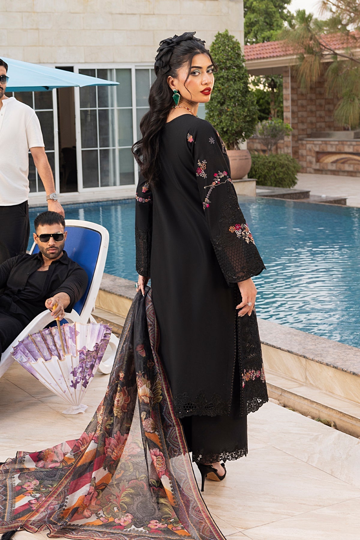 Imrozia Premium | Rang e Bahar | IP-132 HAZEL S Black Cotton