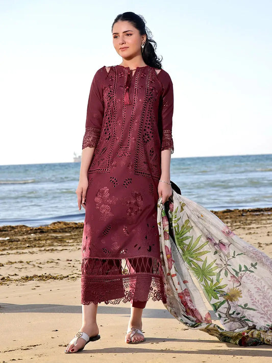 Izel | Saahil Signature Lawn 24 | LALEEN - Pakistani Designer Dress - by Izel | Type: Luxury - 100% Original at Saira Sultan