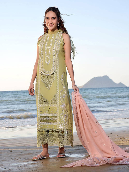 Izel | Saahil Signature Lawn 24 | MUZLIN - Pakistani Designer Dress - by Izel | Type: Luxury - 100% Original at Saira Sultan