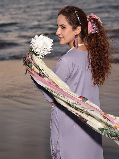 Izel | Saahil Signature Lawn 24 | VANYA - Pakistani Designer Dress - by Izel | Type: Luxury - 100% Original at Saira Sultan