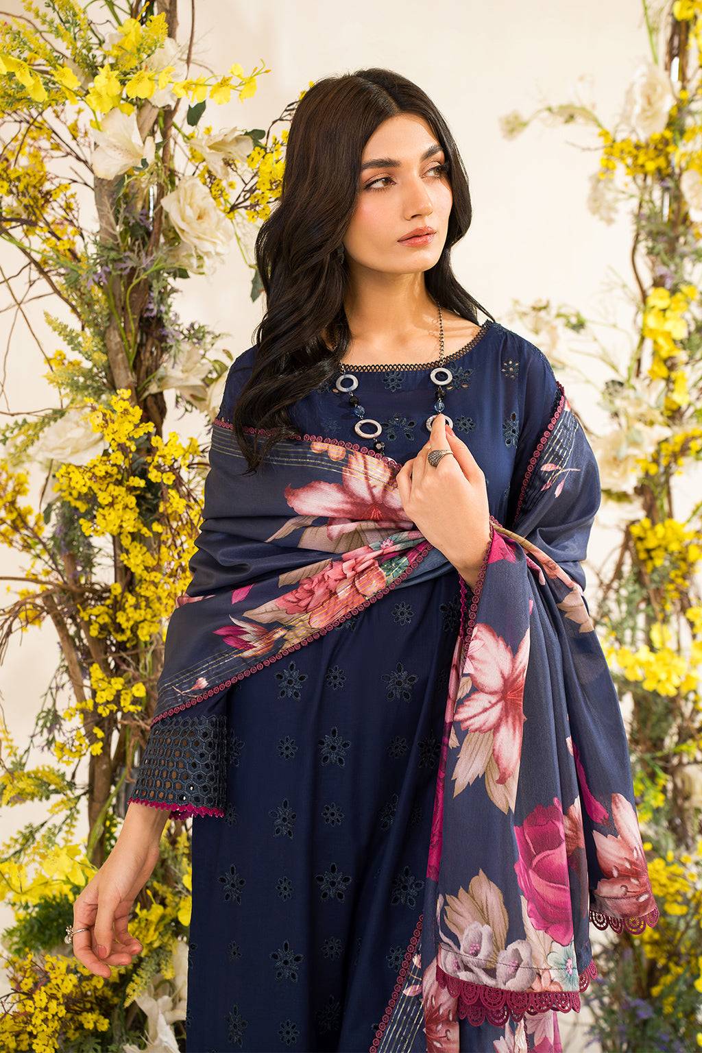 Iznik | Lawnkari 24 | UE-163 BLOOMEASE - Pakistani Designer Dress - by Iznik | Type: Formal - 100% Original at Saira Sultan