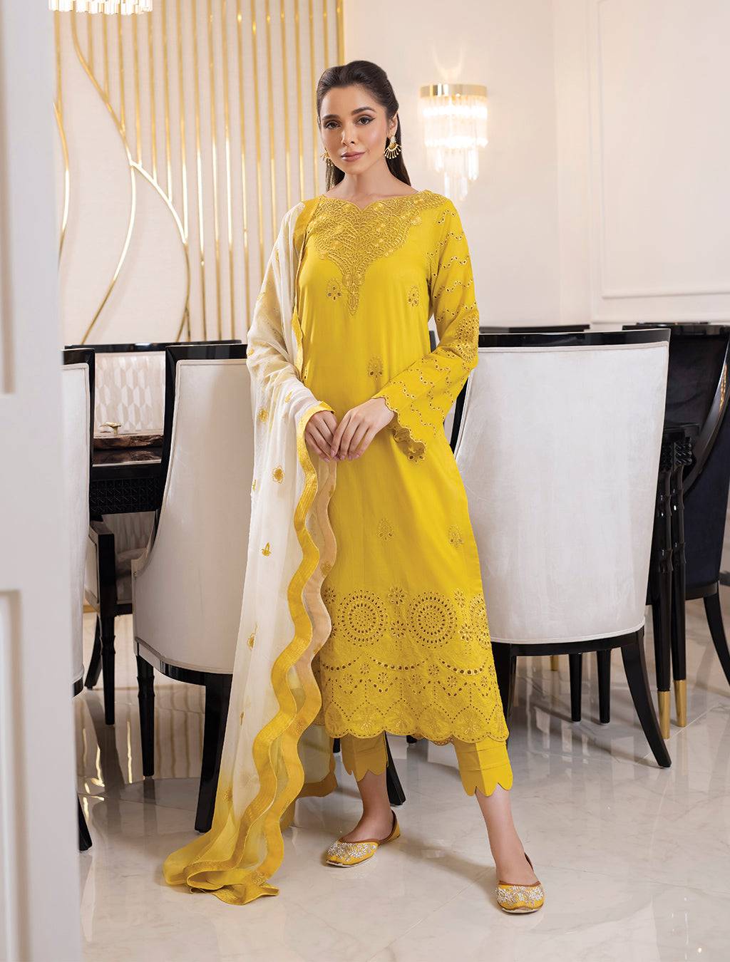 Iznik | Lawnkari 24 | UE-141 EPHEMERAL - Pakistani Designer Dress - by Iznik | Type: Formal - 100% Original at Saira Sultan