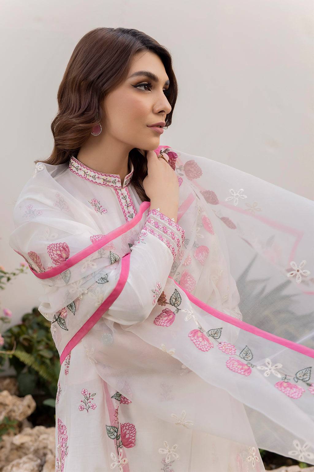 Iznik | Lawnkari 24 | UE-157 CANDYTUFT - Pakistani Designer Dress - by Iznik | Type: Formal - 100% Original at Saira Sultan