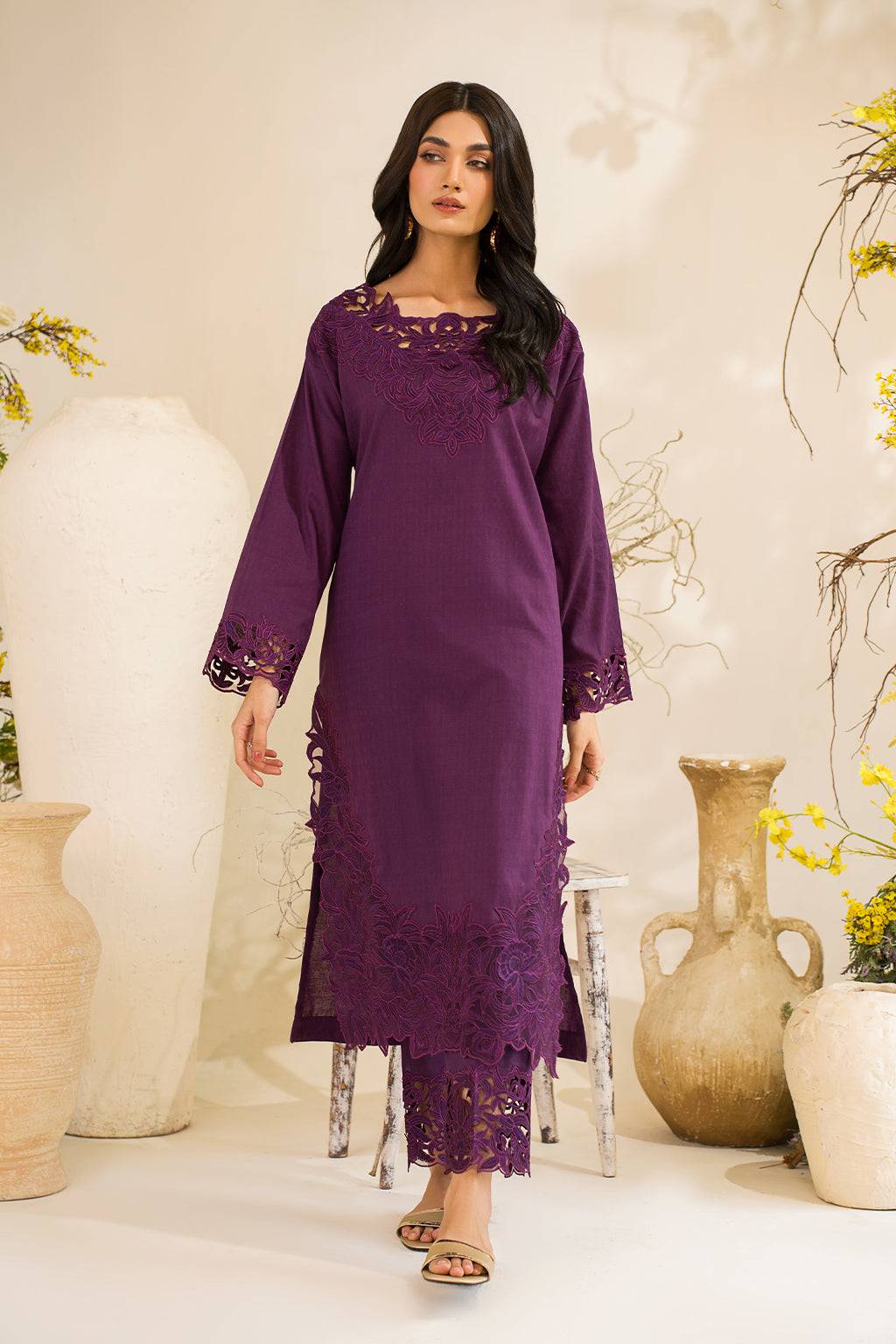 Iznik | Lawnkari 24 | UE-209 QUAGMIRE - Pakistani Designer Dress - by Iznik | Type: Formal - 100% Original at Saira Sultan