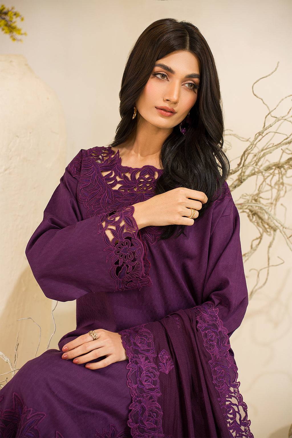 Iznik | Lawnkari 24 | UE-209 QUAGMIRE - Pakistani Designer Dress - by Iznik | Type: Formal - 100% Original at Saira Sultan