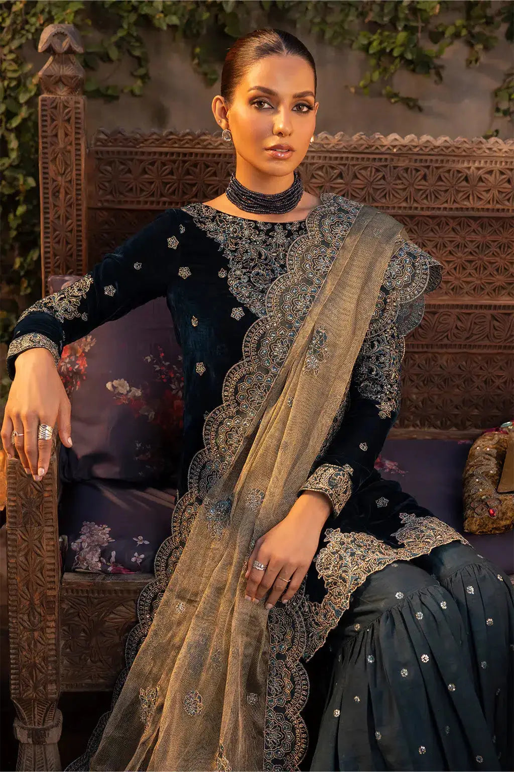 Iznik | Festive Velvet 23 | IV-34 DARYA - Pakistani Designer Dress - by Iznik | Type: Formal - 100% Original at Saira Sultan