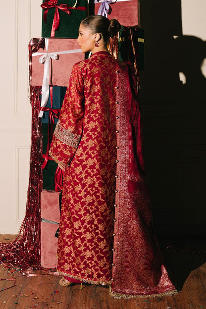 Gul Ahmed | Festive Eid 25 | FE-52073 S Red Jacquard