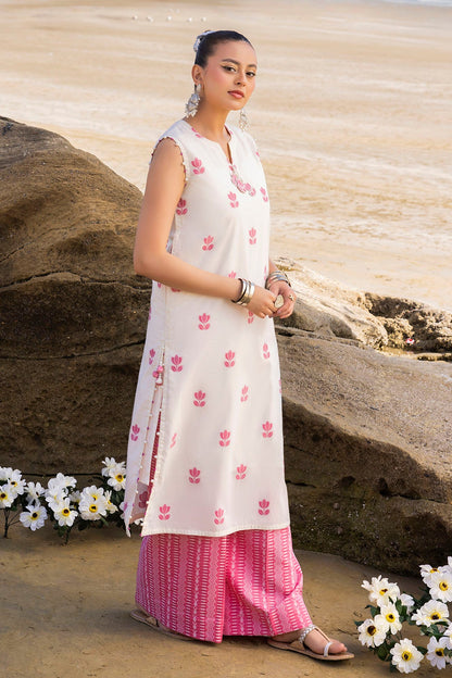 Gul Ahmed | Taara 25 | JT-42012 XL White Jacquard