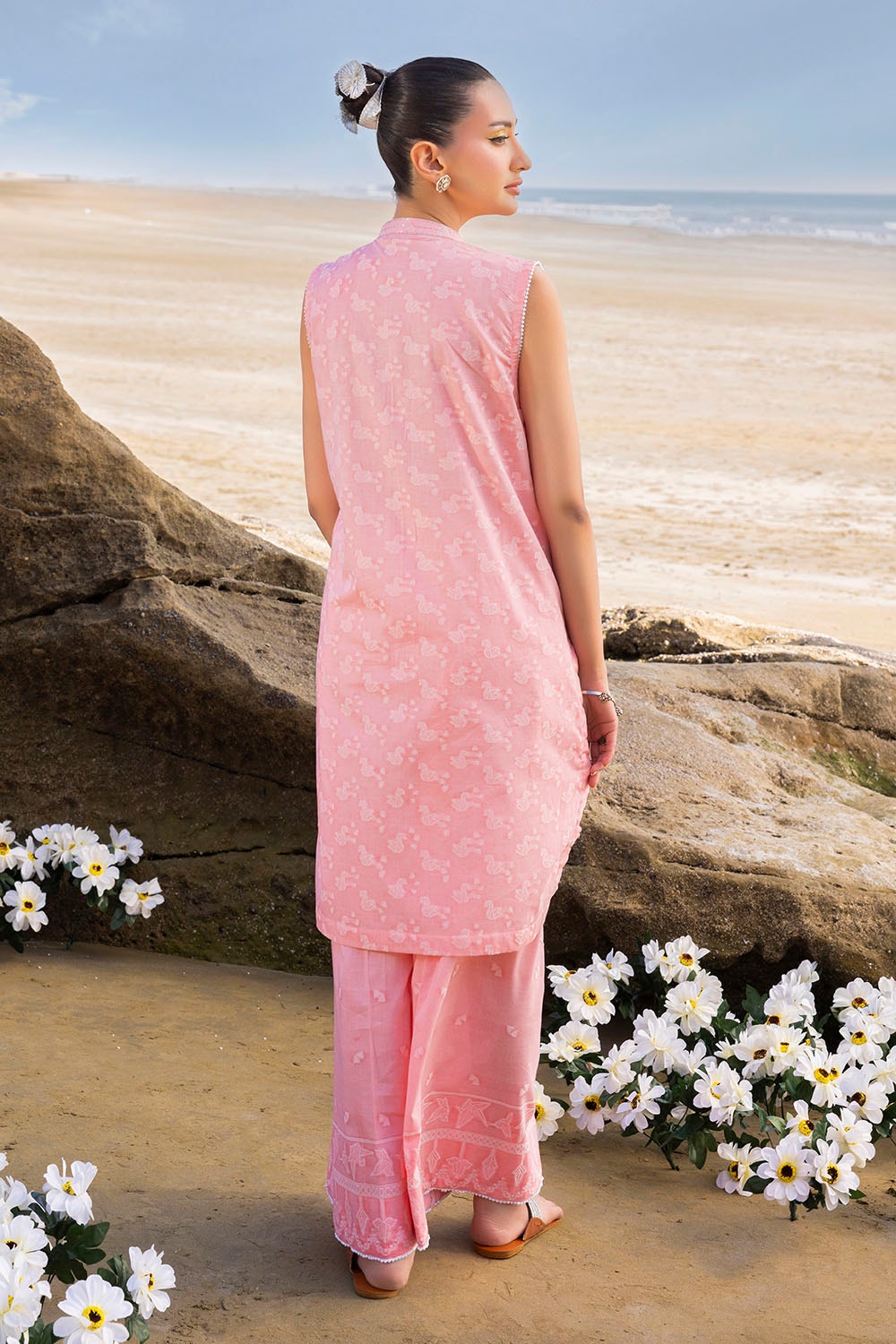Gul Ahmed | Taara 25 | T-42013 S Jacquard Pink