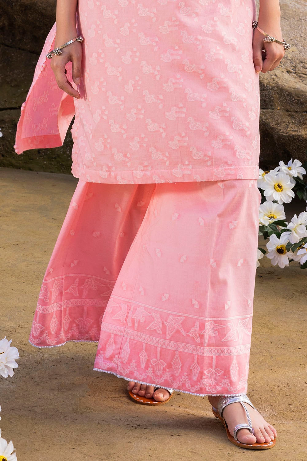 Gul Ahmed | Taara 25 | T-42013 M Jacquard Pink