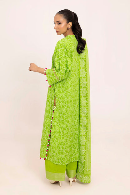 Gul Ahmed | Taara 25 | JD-42009 S Forest Green Jacquard