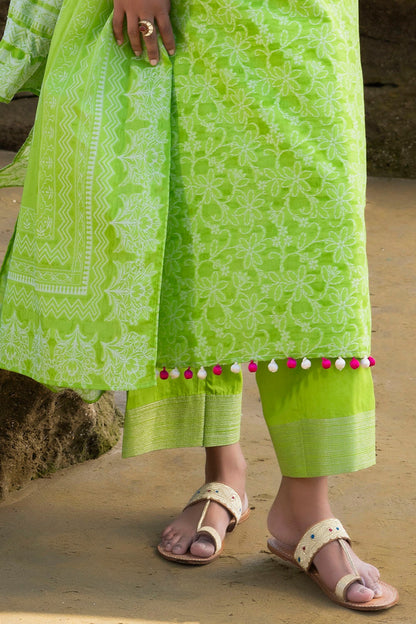 Gul Ahmed | Taara 25 | JD-42009 M Forest Green Jacquard