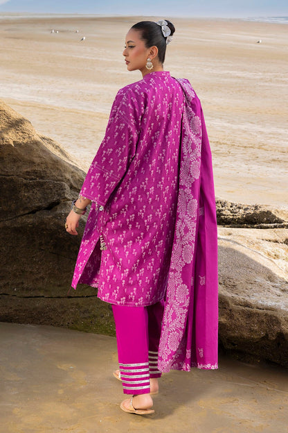 Gul Ahmed | Taara 25 |JD-42010 S Magenta Jacquard
