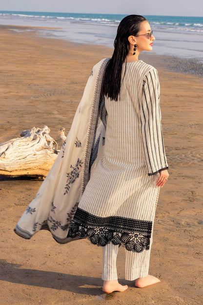 Gul Ahmed | Taara 25 | JD-42008 S Ivory Lawn