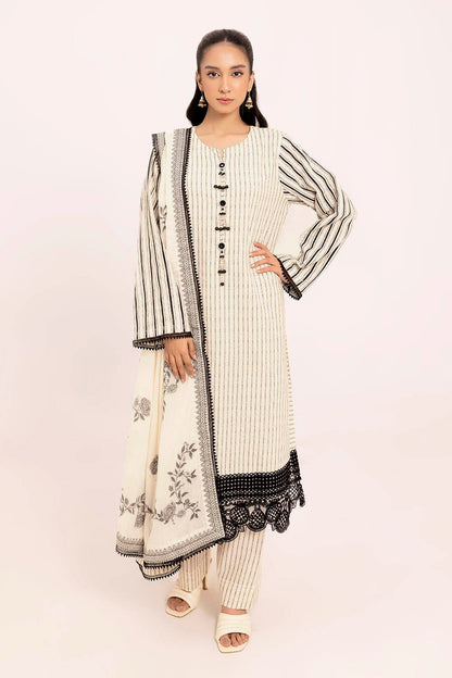 Gul Ahmed | Taara 25 | JD-42008 XS Ivory Lawn