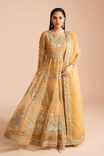 Maryum N Maria | Zircon Formals | JAHANANA - MS40074 XS Dust Yellow Organza