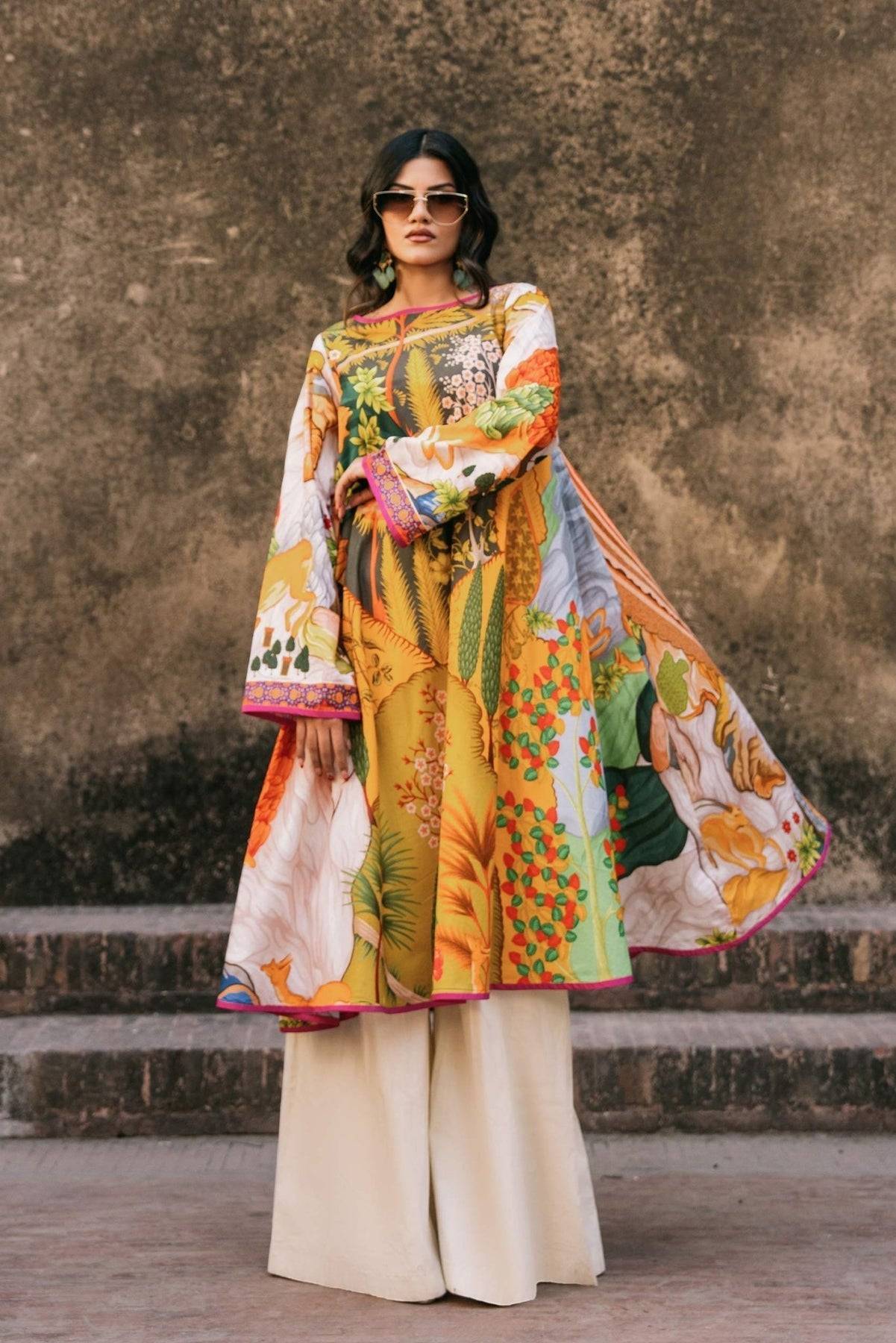 Fahad Hussayn | Lawn Banger | Jaisamand - Pakistani Designer Dress - by Fahad Hussayn | Type: Ladies Clothes - 100% Original at Saira Sultan
