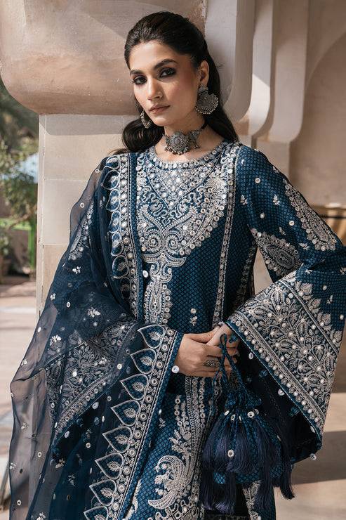 Jazmin | Shahkaar Luxury Lawn 24 | SL24-D5 - Pakistani Designer Dress - by Jazmin | Type: Luxury - 100% Original at Saira Sultan