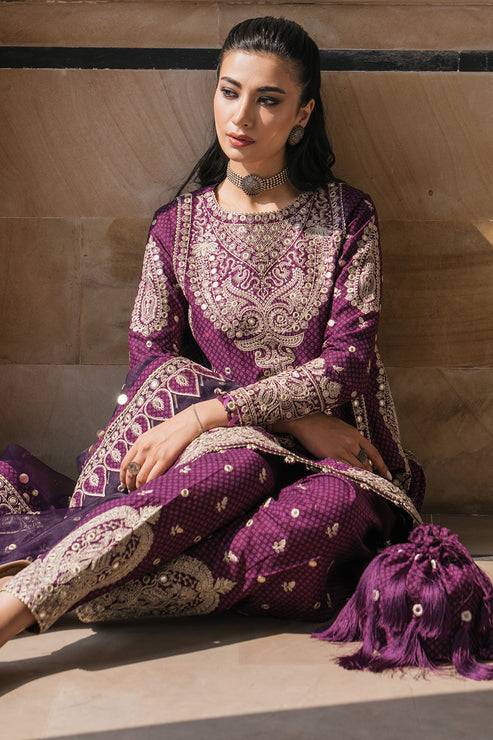 Jazmin | Shahkaar Luxury Lawn 24 | SL24-D6 - Pakistani Designer Dress - by Jazmin | Type: Luxury - 100% Original at Saira Sultan