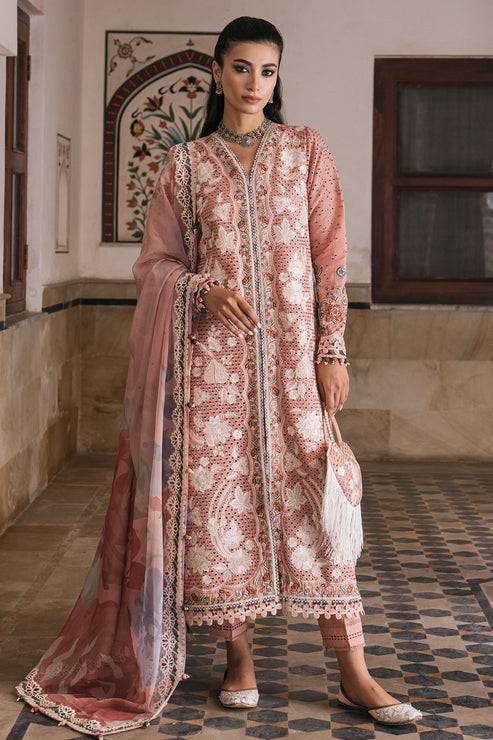 Jazmin | Shahkaar Luxury Lawn 24 | SL24-D4 - Pakistani Designer Dress - by Jazmin | Type: Luxury - 100% Original at Saira Sultan