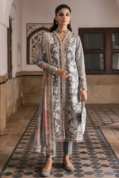 Jazmin | Shahkaar Luxury Lawn 24 | SL24-D3 - Pakistani Designer Dress - by Jazmin | Type: Luxury - 100% Original at Saira Sultan