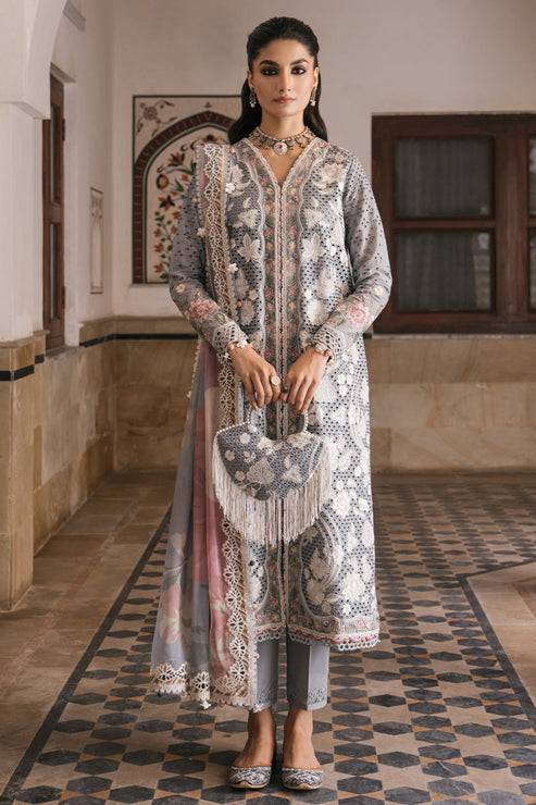 Jazmin | Shahkaar Luxury Lawn 24 | SL24-D3 - Pakistani Designer Dress - by Jazmin | Type: Luxury - 100% Original at Saira Sultan