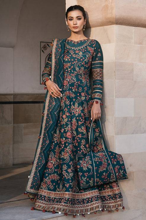 Jazmin | Shahkaar Luxury Lawn 24 | SL24-D16 - Pakistani Designer Dress - by Jazmin | Type: Luxury - 100% Original at Saira Sultan