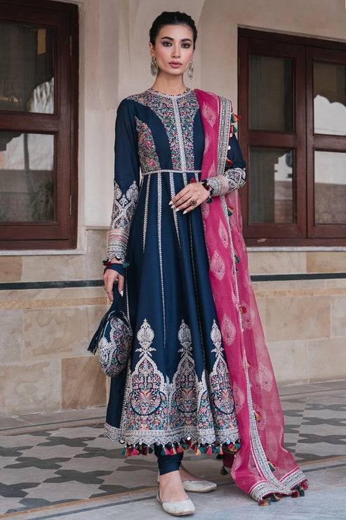 Jazmin | Shahkaar Luxury Lawn 24 | SL24-D12 - Pakistani Designer Dress - by Jazmin | Type: Luxury - 100% Original at Saira Sultan