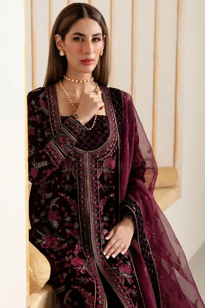 Jazmin | Velvet 23 | VF-2010 - Pakistani Designer Dress - by Jazmin | Type: Formal - 100% Original at Saira Sultan