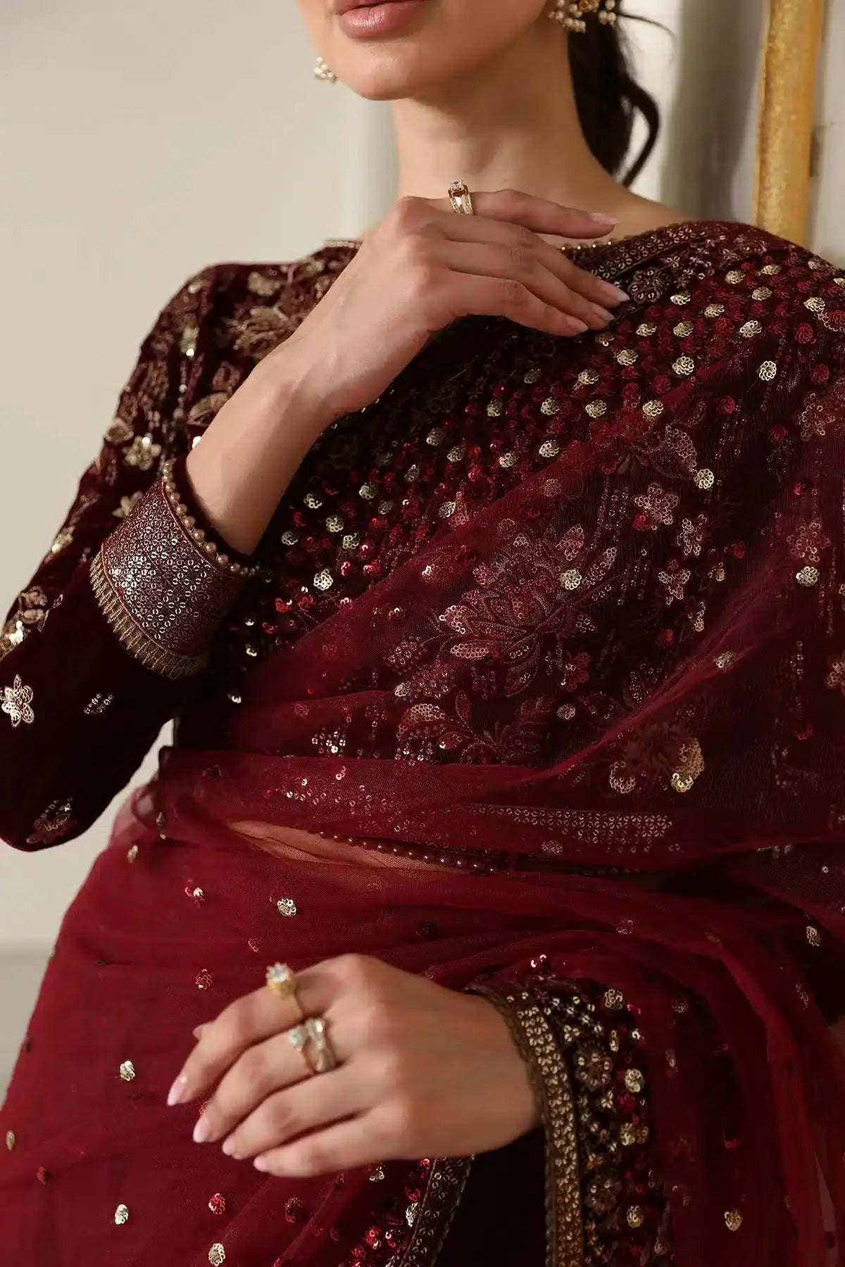 Jazmin | Velvet 23 | VF-2016 - Pakistani Designer Dress - by Jazmin | Type: Formal - 100% Original at Saira Sultan