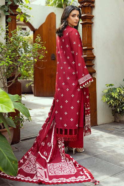 Gul Ahmed | Festive Capsule 25 | SP-52013 S Haute Red Lawn