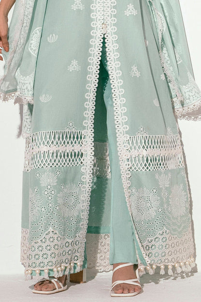 Gul Ahmed | Gul Nilofer 25 | DN-52023 L Greenish Gray Lawn