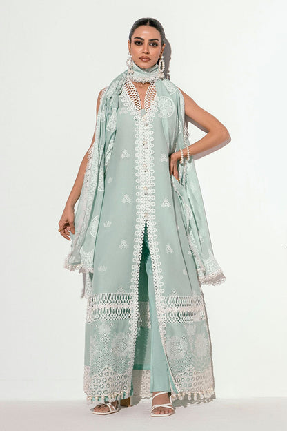 Gul Ahmed | Gul Nilofer 25 | DN-52023 XS Greenish Gray Lawn