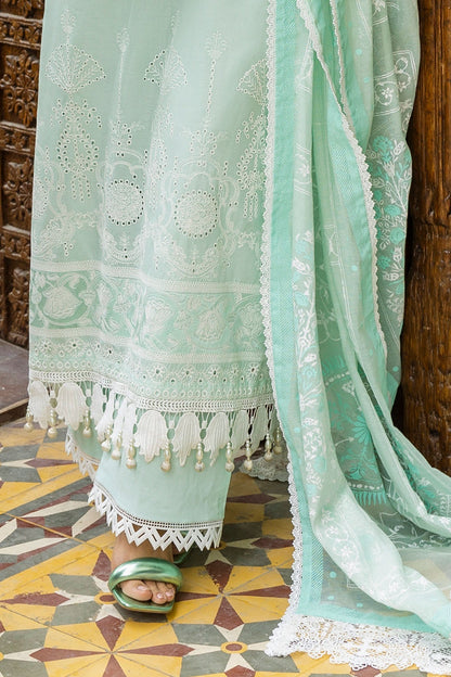 Gul Ahmed | Festive Capsule 25 | SP-52052 L Light Ferozi Gray Lawn