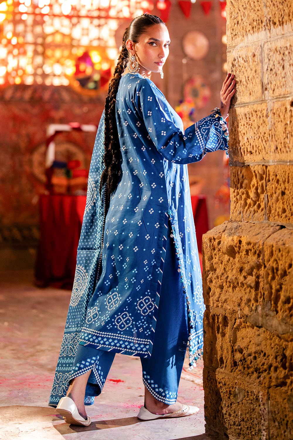 Gul Ahmed | Chunri Lawn 25 | CL-52171 B S Navy Blue Lawn